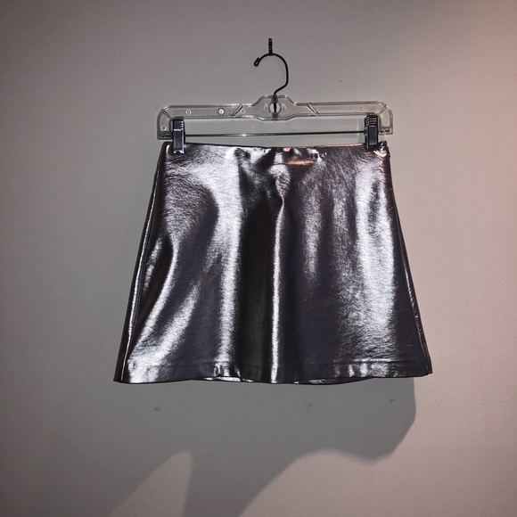 Zara Metallic Mini Skirt - Picture 1 of 2